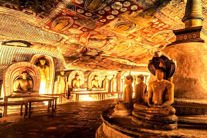 All Inclusive Sigiriya and Dambulla Day Tour from Colombo - Dambulla Cave Temple: five caves, Buddha statues, and mural rooms