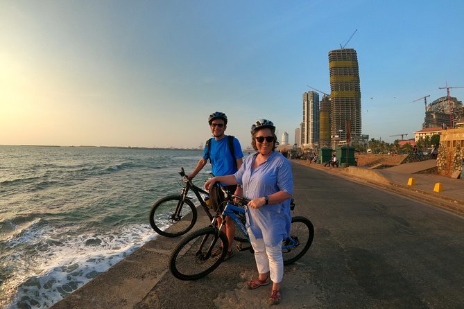Luxury Night Cycle Tour of Colombo - Colombo Lighthouse and the port-side shift in scenery